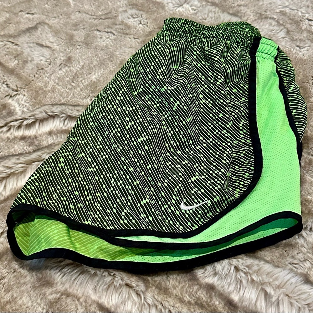 Nike Green and Black Athletic Shorts​​